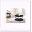 Table basse ronde gris foncé et nickel noir