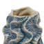 Fieldway Organic Shaped Stoneware Vase with Wavy Pattern Exterior