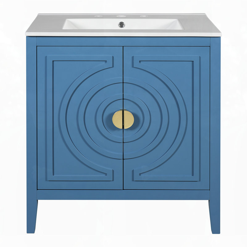 Meuble-lavabo de salle de bain avec lavabo