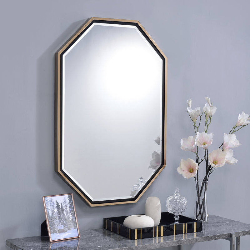 Miroir biseauté moderne et contemporain Allegro, Champagne