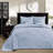 Reversible Bedspread In Blue King - With A Stylish Pattern Oversized For Superior Drape And Fit Pre-washed Cotton Fill Pleasant Night 2 Shams Included Machine Washable Ease Size Better On Mattress