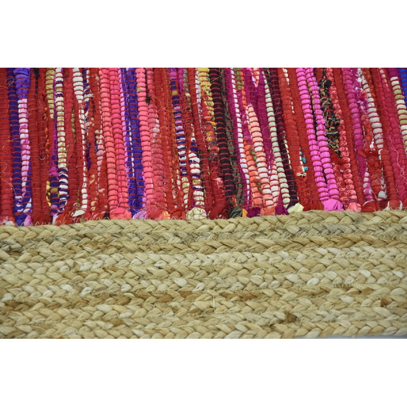Tapis de zone rouge handwoven Burkes, Rectangle 8 pi x 10 pi