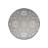 Gray Themed Motif Floral Patterned Round Woven Base Vintage Decorative Carpet-1819579493