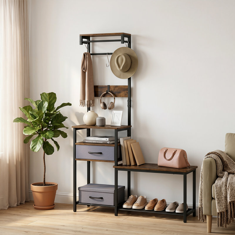 Freestanding 5 - Hook Coat Rack