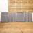 Pack of 4 Grey Washed Back Panels Only For SA-BINS3 Double Bin Storage