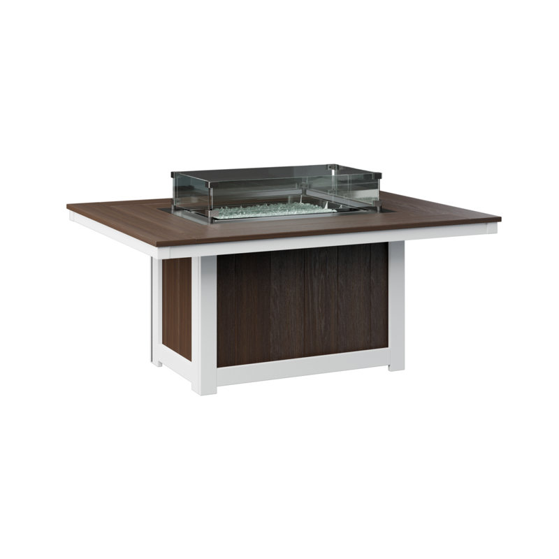 Foyer de table rectangulaire Berlin, H 24 po x l 53,87 po x P 41,37 po, Imbuia