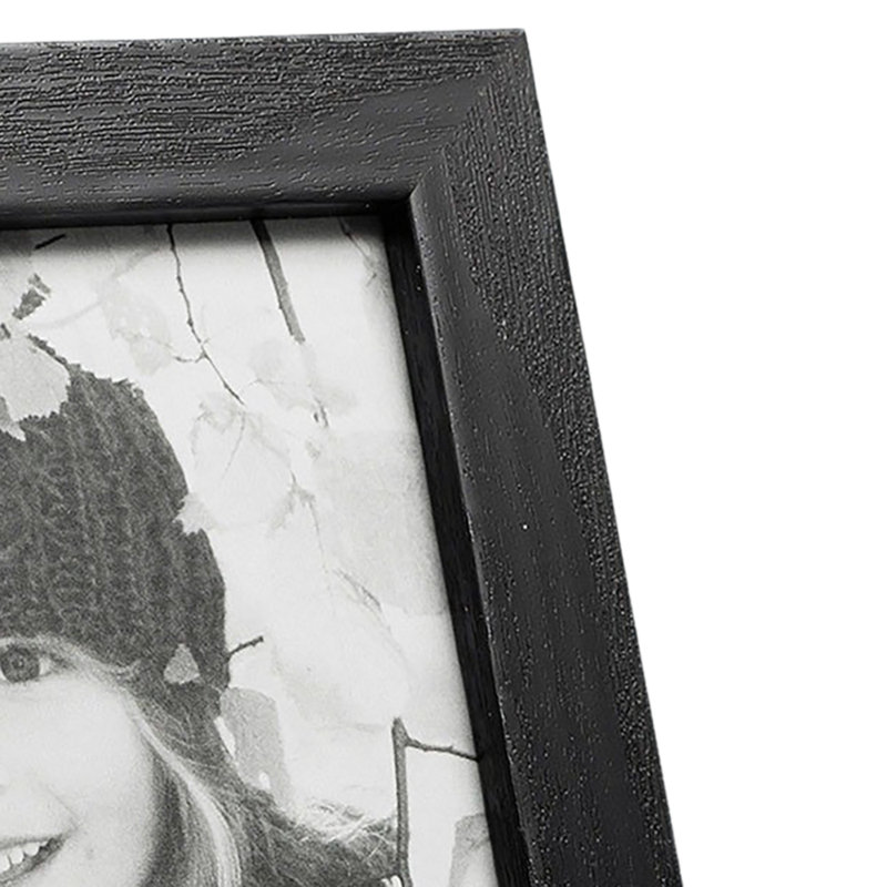 Wood Embossed Picture Frame, 5" x 7", Black