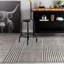 Tapis lavable antidérapant à rayures bohémiennes délavées-22133797
