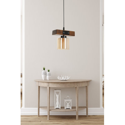 Luminaire suspendu cylindrique à 1 lumière Mattias