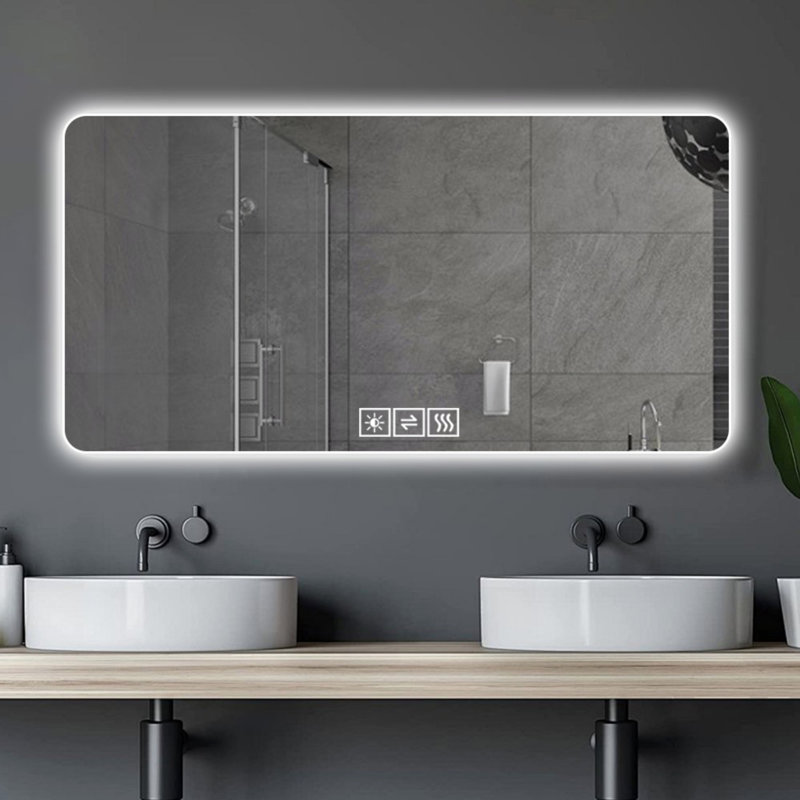 Miroir de salle de bain In LED, 27,53 po x 59,07 po