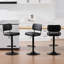Tabourets de bar pivotants à hauteur ajustable 360 ° avec dossier rembourré-1635238269