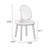 Brown Solid back side Chair(Set of 2)