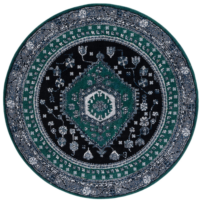 Djenabou Performance Oriental Rug, Round 6'7"