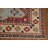 Light Blue Geometric Kazak Oriental Area Rug