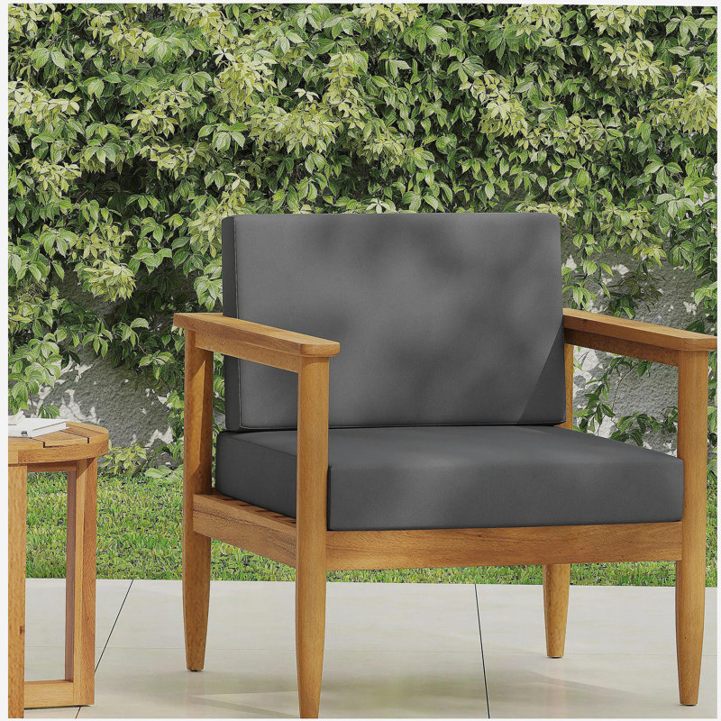 Fauteuil club en bois