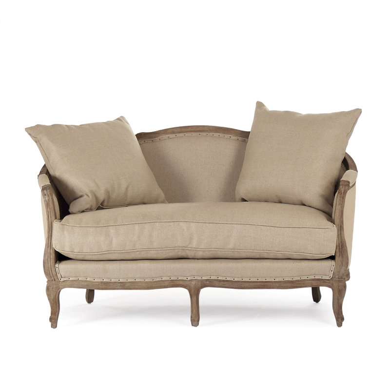 Gracia 61'' Upholstered Loveseat, Hemp Linen