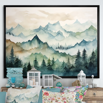 Sommet vert, montagnes du Japon - Art encadré au Japon