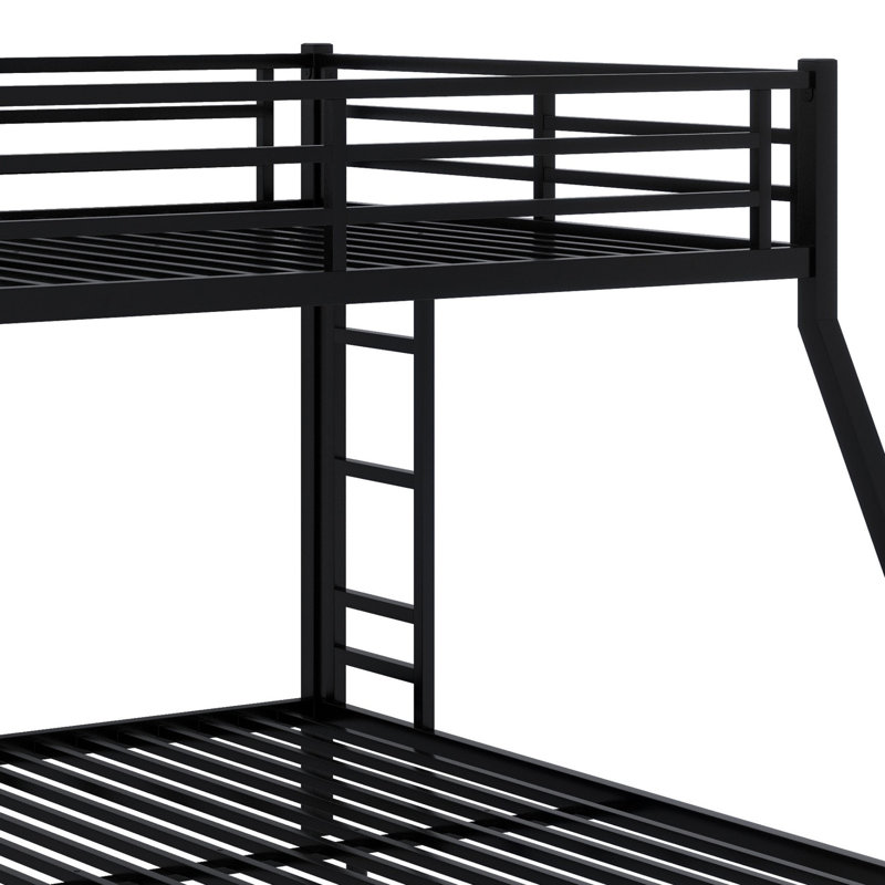 Metal Bunk Bed For Teens And Adults, Queen over King