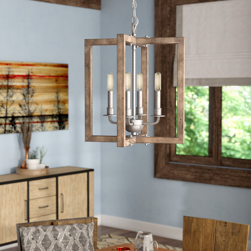 Lustre rectangulaire à 4 lumières Darcy