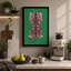 Geometric Tiger Art Deco - Wrapped Canvas-2004041280-2004041306