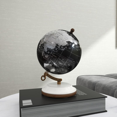 Globe terrestre éducatif / géométrique en plastique avec base en marbre