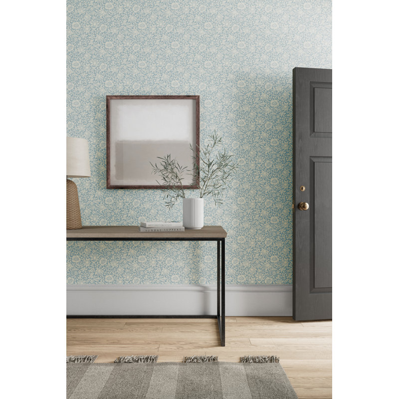 Mallow Wallpaper, Powder Blue