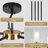 5 - Light Dimmable Kitchen Island Chandelier-1086605371