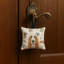 Ornement suspendu en tissu citron et blanc Basset Hound Coffee Bar 3,5 x 3,5-2087200927