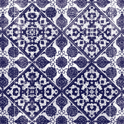 Carreau indigo quad