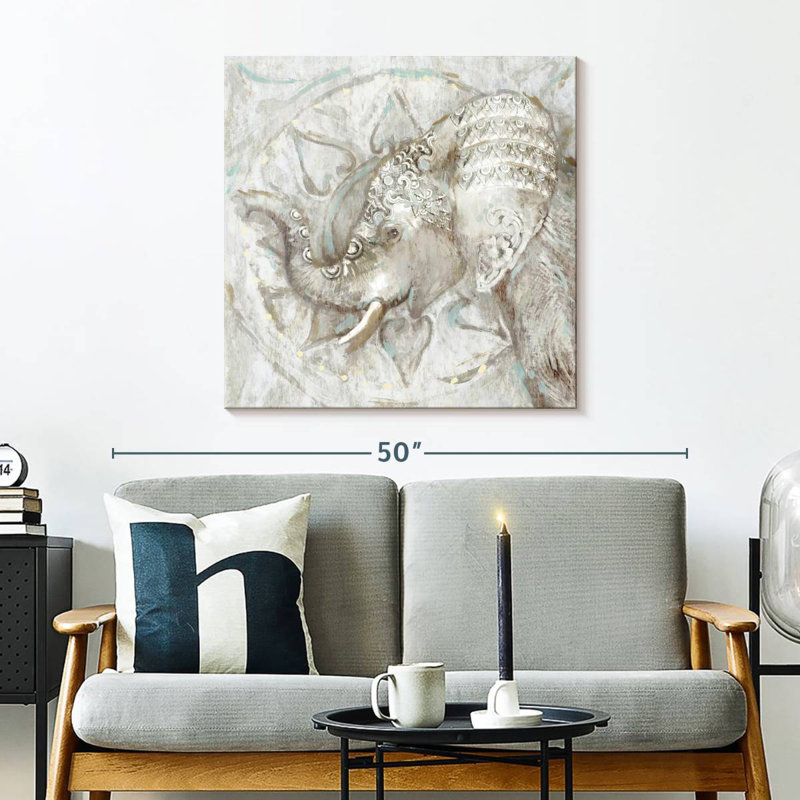 Crowle Ivory Elephant, 30" H x 30" W