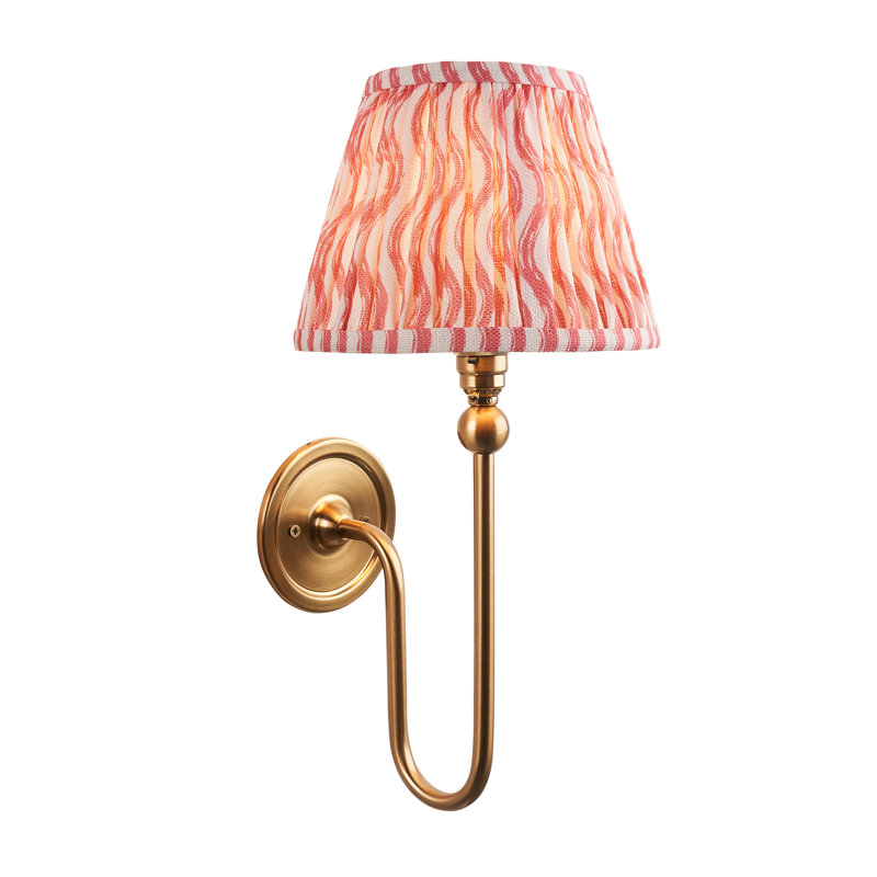 Santiago Steel Armed Sconce, Pink, 37cm H x 20cm W x 22cm D