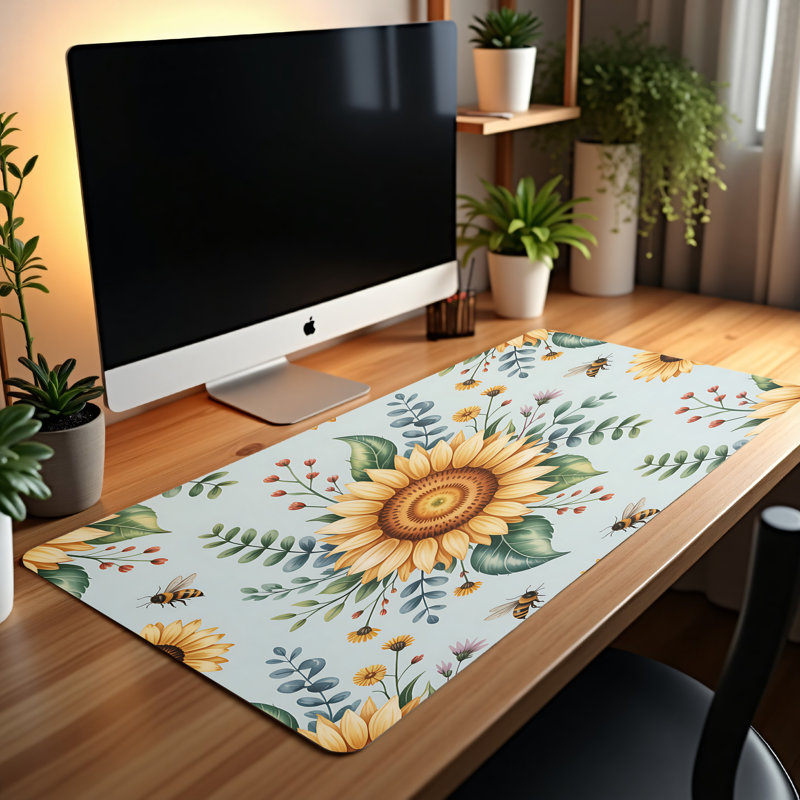 Polyester Desk Pad, 14.4x12.1
