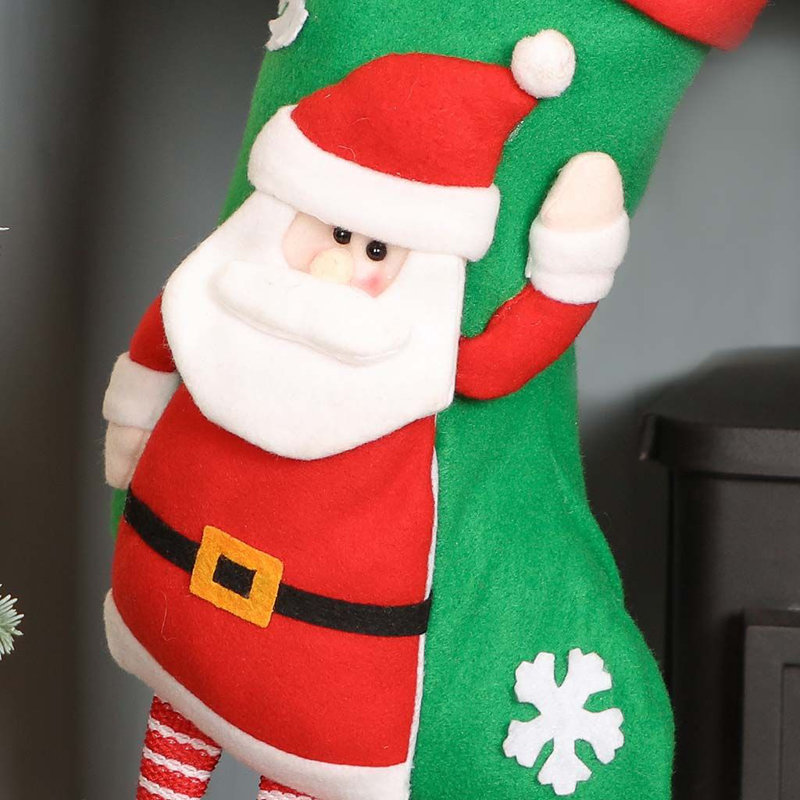 Santa Hanging Legs Christmas Stocking