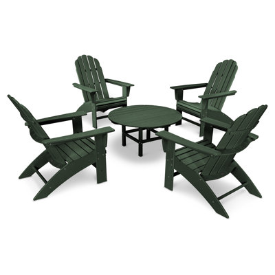 POLYWOOD Vineyard 5-Piece Oversized Adirondack Set