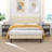 Nightstand With Charging Station And USB Ports, Night Stand With Fabric Drawer, 3-Tier Storage End Table For Small Spaces-1208917537