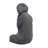 BUDDHA Crouching 58cm Grey Charcoal Effect