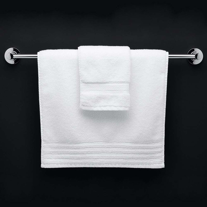 Neo 24" Wall-Mounted Towel Bar, Polished Chrome