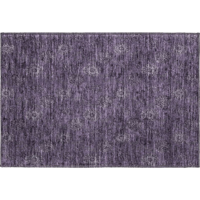 Premium Machine Washable Prisco Eggplant Rug