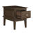 Minal End Table With 1 Drawer, Brown Cherry Birch Wood 24 Inch