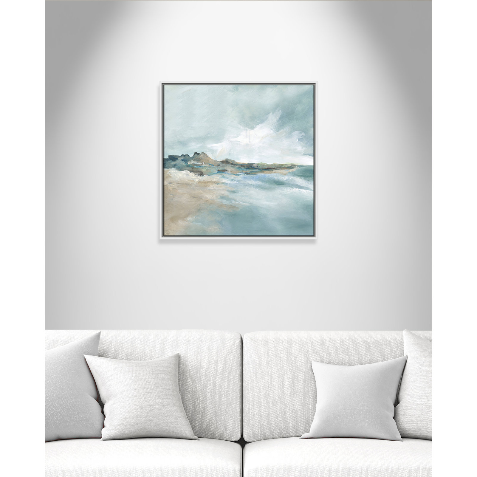 Coralie "Sandpoint" Print by Carol Robinson, 25.5" H x 25.5" W, White