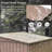 Outdoor Metal House 6x4 Ft - Lockable Double Door, Waterproof, Sloping Roof, Ventilation, For Backyard Ventilation