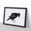 Crow by Katsushika Hokusai - Framed Print-55490331-55490333