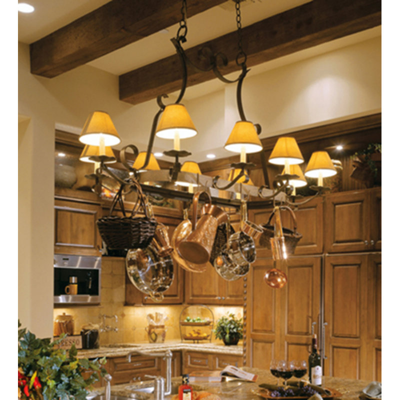 Laramie Steel Oval Hanging Pot Rack