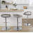 Laurenzio Adjustable Bar Stool with Rounded T Footrest-107686912-107686926