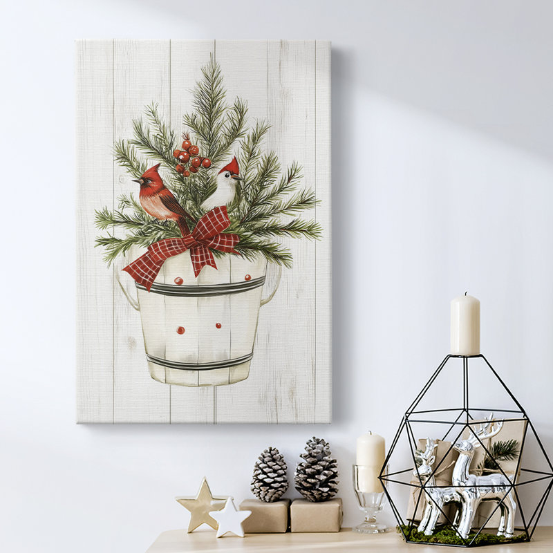 Art des Fêtes de Noël - Toile tendue avec châssis Cxxxi, H 27 po x l 18 po