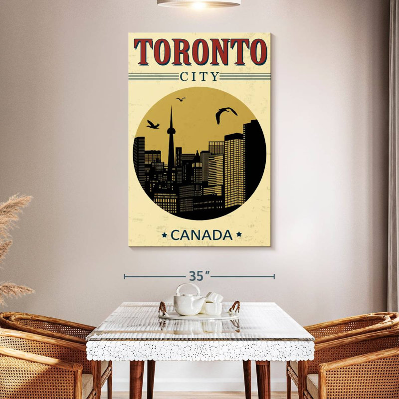 Affiche rétro Aime Toronto, H 51 po x l 34 po