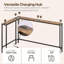 Console en L avec multiprise intégrée, ports USB et options d'assemblage flexibles pour le salon, le couloir ou derrière le canapé-539232948