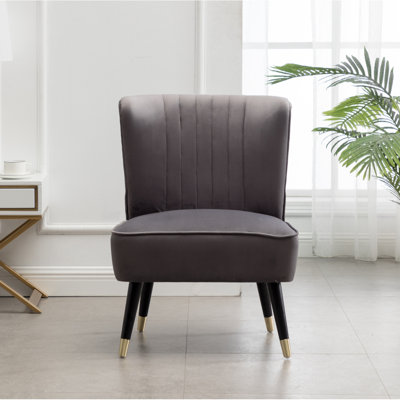 Fauteuil d'appoint en velours