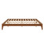 Structure de lit très grand 12 po, structure de lit plateforme en bois de bambou sec solide, support de lattes en bois robuste, aucun sommier nécessaire