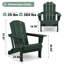 Chaise Adirondack pliable en PEHD Clitheroe-879525382